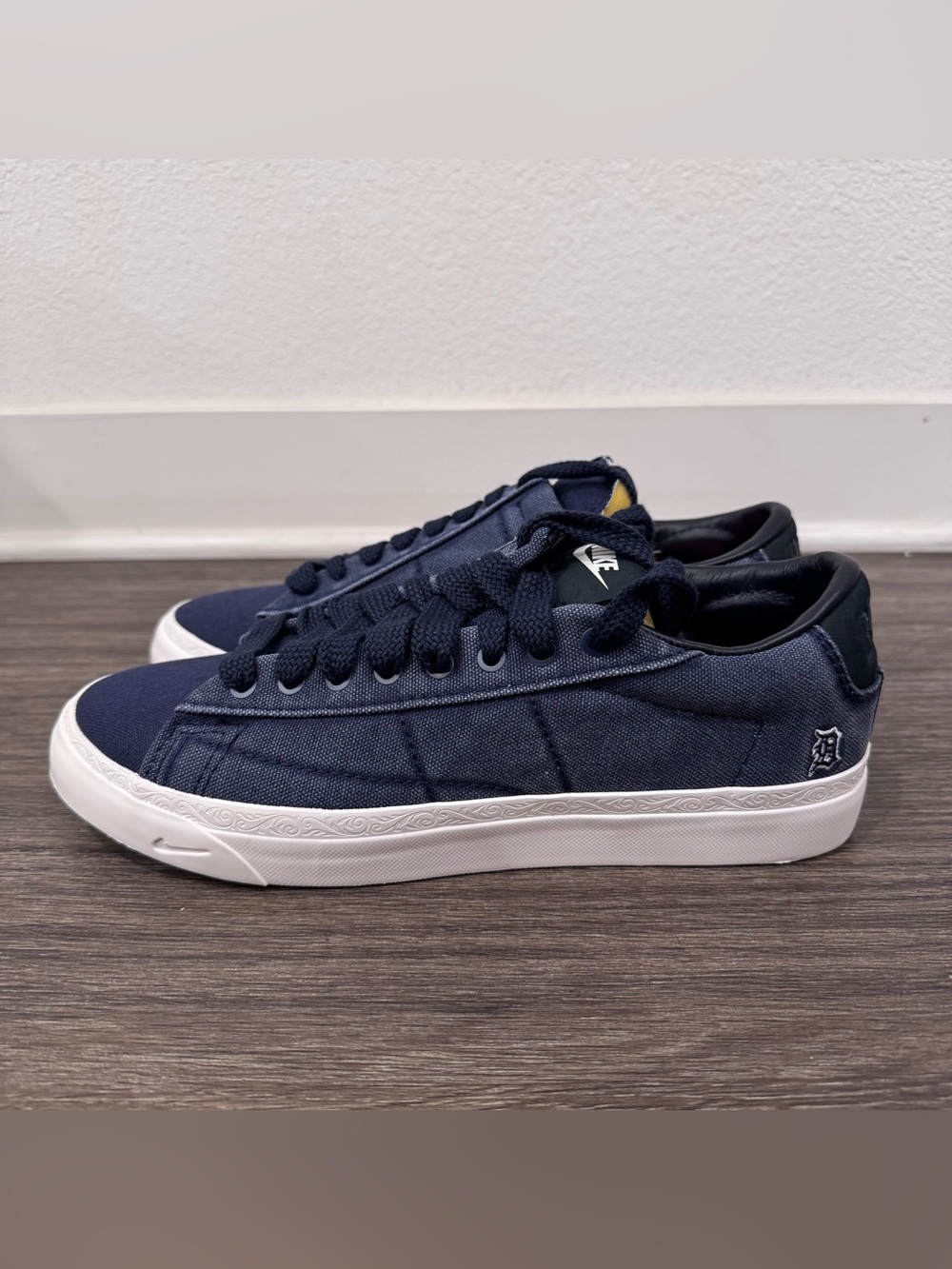 Nike Blazer Low Devin Booker Detroit Tigers Denim Sneakers Sz 10, 10.5, 11.5